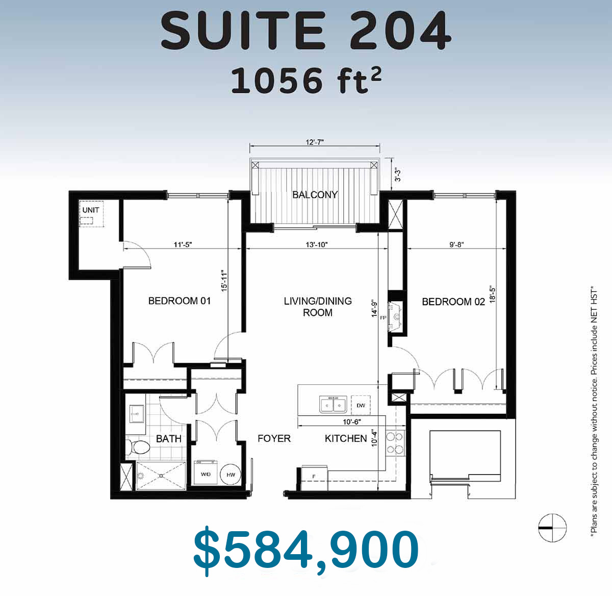 Condo C Unit Floor Plan