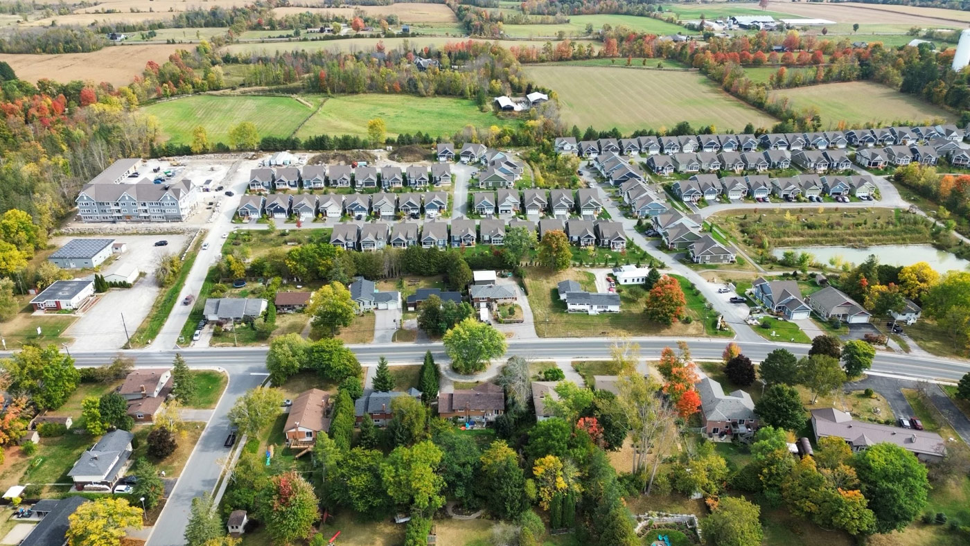 Lilacs community drone photo