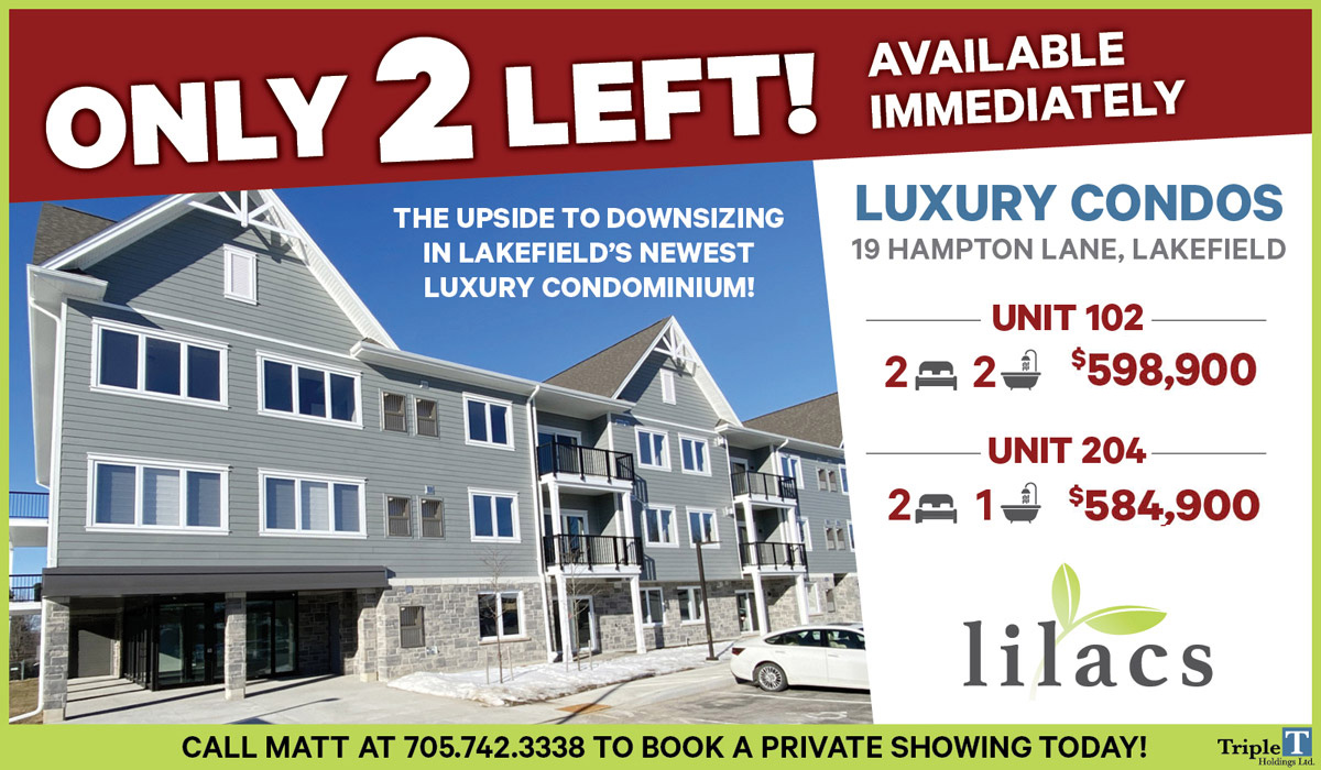condo sales on now lilacs lakefield
