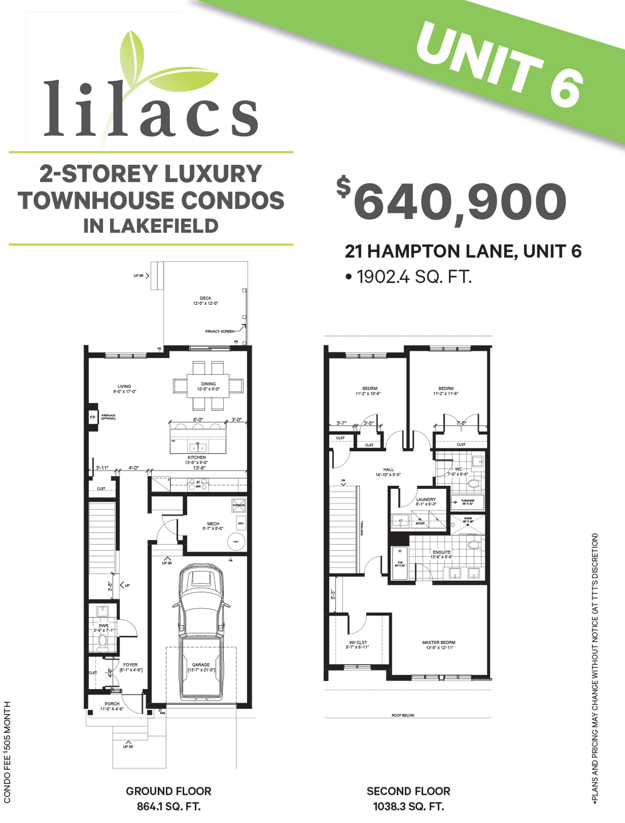 Townhouse layout unit6